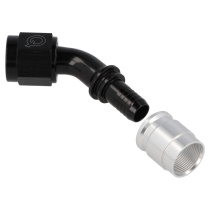 Krimp Slanganslutning PTFE 45° AN4 QSP Products